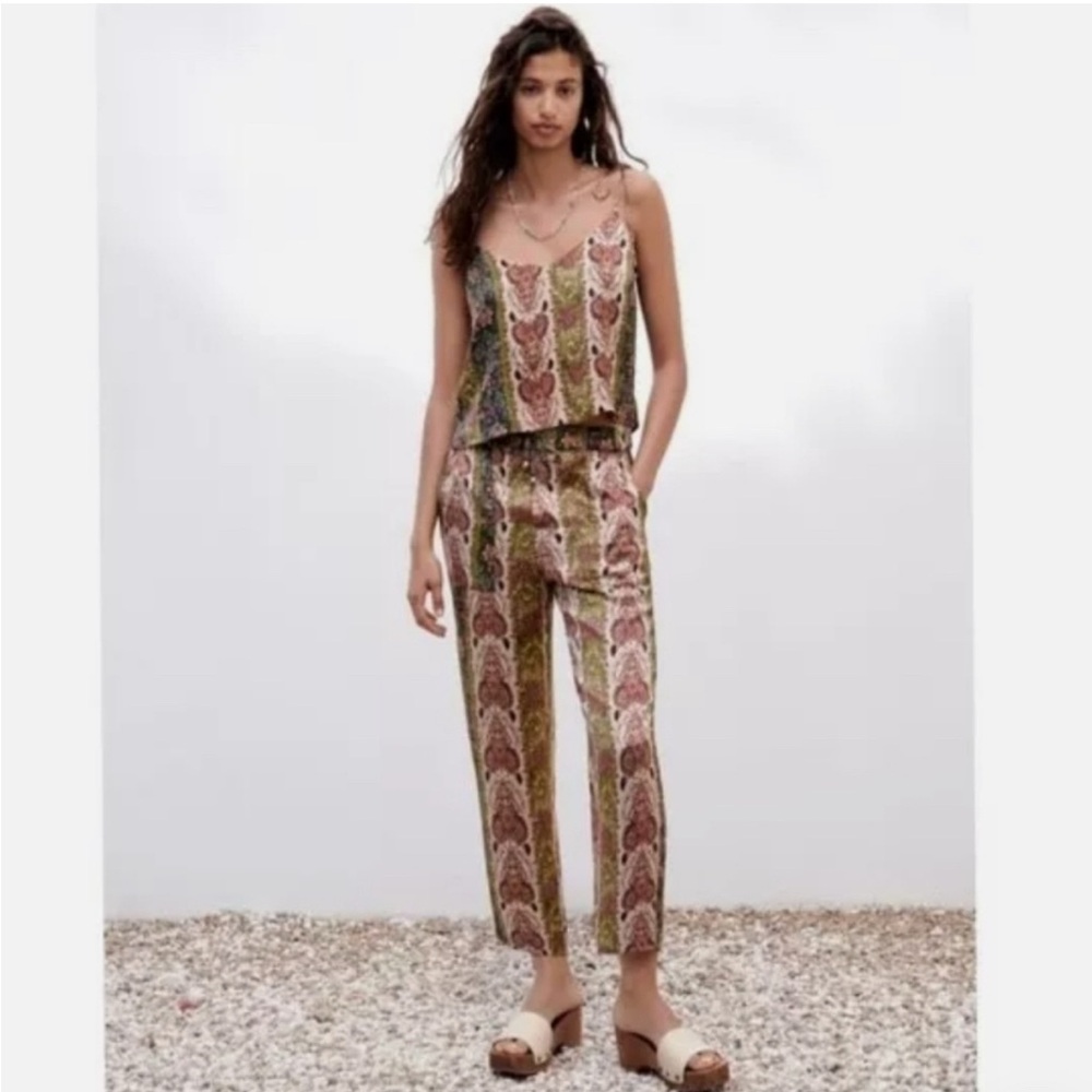 Zara Multicolor Patterned Camisole